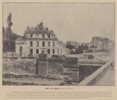 A Comuna de Paris, Pont De Neuilly, Cote de Puteaux (foto a p/b) de French Photographer