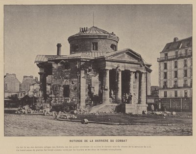 La Commune de Paris, Rotonde De La Barriere Du Combat (foto a p/b) de French Photographer