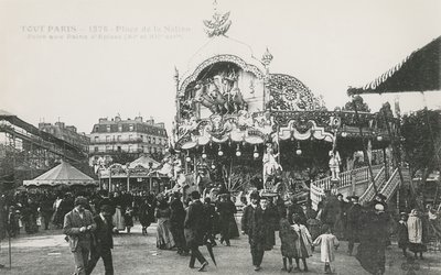 A Feira do Trono, Place de la Nation, Paris, c.1905 de French Photographer
