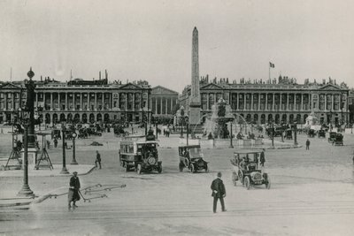 La Place de la Concorde, o lugar da Concórdia (fotogravura) de French Photographer