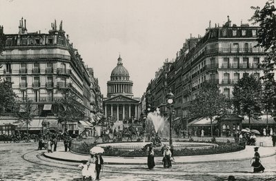 Rua Soufflot e o Panteão, a Rua Soufflot e o Panteão (fotoengenharia) de French Photographer