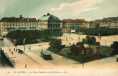 Le Havre, Gambetta Place, O Teatro de French Photographer