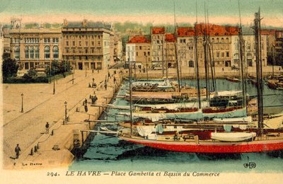 Le Havre, Lugar Gambetta, Bassin Du Commerce de French Photographer
