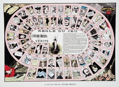 The Goose Game of the Dreyfus Affair, from History of the Third Republic, Vol. I, Political History, pub.1933 (cor litho) de French Photographer