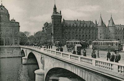A Ponte para a Mudança e o Palácio da Justiça, A Ponte para a Mudança e o Tribunal de Justiça (fotogravação) de French Photographer