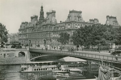 Ponte do Arco e Câmara Municipal, Ponte de Arcole e Câmara Municipal (fotogravação) de French Photographer