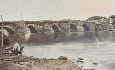 Limoges, Pont Saint-Martial, vista tomada a montante (margem do rio Vienne) de French Photographer