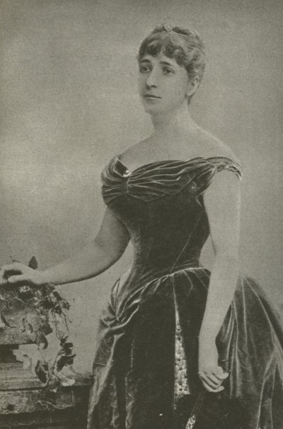 Madame Marguerite De Bonnemain, amante do General Boulanger (foto a p/b) de French Photographer