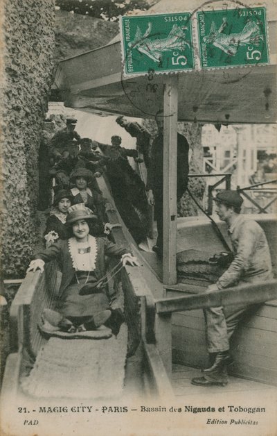 Magic City, Paris, cartão postal enviado em 19 de julho de 1913 de French Photographer