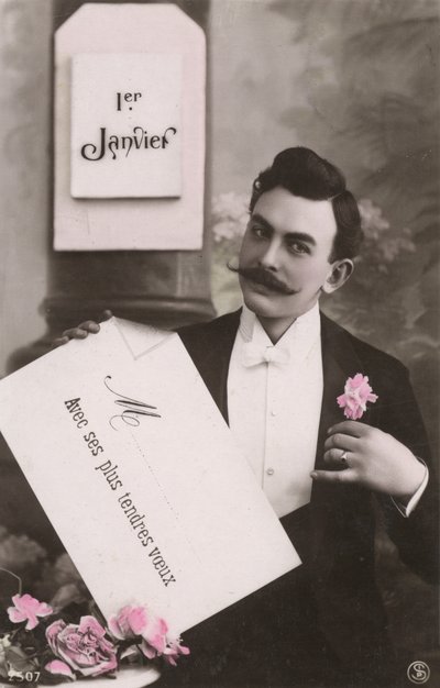Homem, com, um, bigode de French Photographer