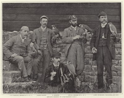 Membros do Old Hawking Club de French Photographer