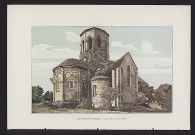 Mouthiers-sur-Boeme, Igreja, fachada N e abside de French Photographer