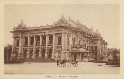 Teatro Municipal, Hanói, Indochina Francesa de French Photographer