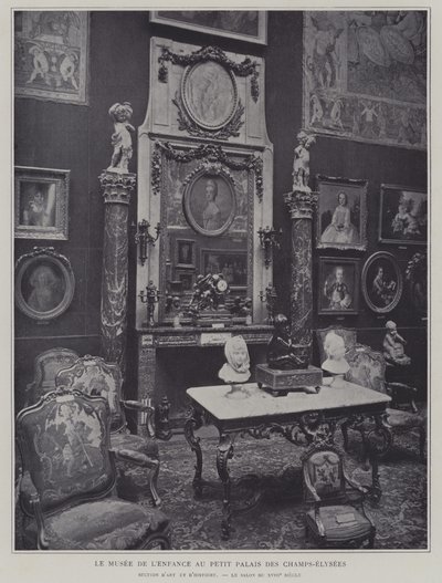 Museu da Infância no Petit Palais no Champs-Elysees, Paris (foto a p/b) de French Photographer