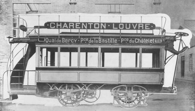 Bonde elétrico de NJ Raffards, 1881 de French Photographer