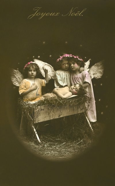 Cartão de Natal da natividade de French Photographer