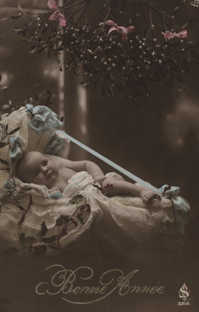 Cartão de Ano Novo com bebê de French Photographer