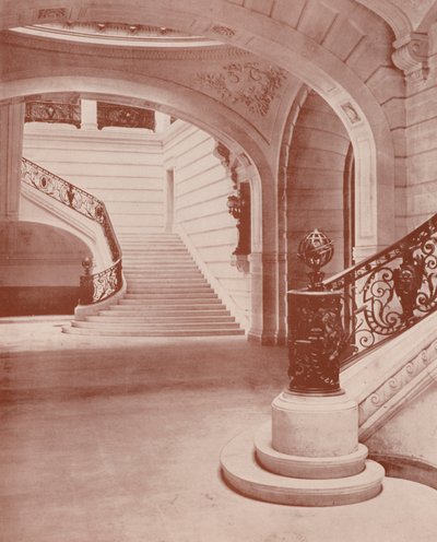 Paris: Escalier of the Sorbonne (foto a p/b) de French Photographer