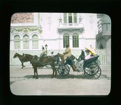 Exposição de Paris: Palácio das Artes Decorativas, Paris, França, 1900 (lanterna) de French Photographer