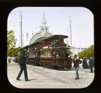 Exposição de Paris: portão de entrada principal, 1900 (lanterna) de French Photographer