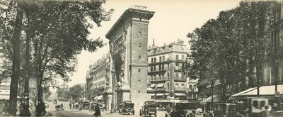 Paris, Perspectiva das Grandes Avenidas, Portão de St Denis, Perspectiva das Grandes Avenidas, Portão de St-Denis de French Photographer