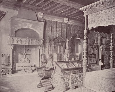 Paris: Quarto de Francisco I, Musee Cluny (foto a p/b) de French Photographer