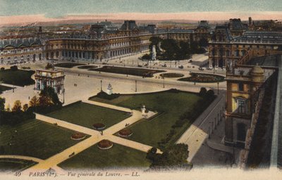 Paris, visão geral do Louvre de French Photographer