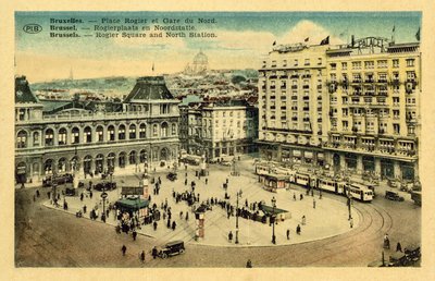 Local Rogier e Gare du Nord, Bruxelas (foto a cores) de French Photographer