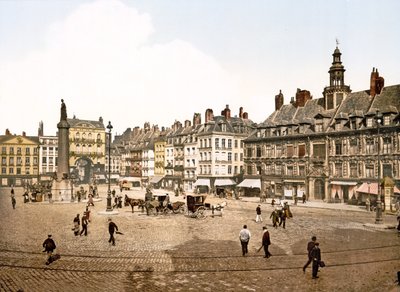 Praça de General de Gaulle, Lille, 1890-1900 de French Photographer