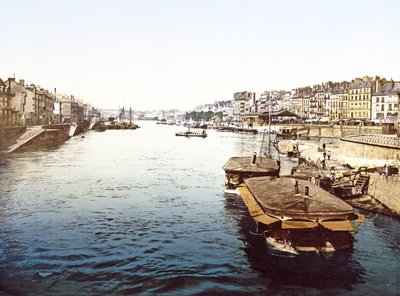 Barcos de prazer no Loire em Nantes, bar. 1890-1900 de French Photographer