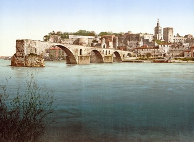 Pont Saint-Bénézet, Avignon, 1890-1900 de French Photographer