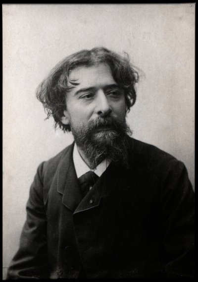 Retrato de Alphonse Daudet (1840-1897), romancista francês. de French Photographer