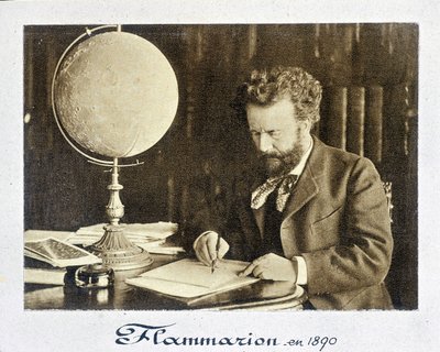 Retrato de Camille Flammmarion (1842 - 1925), astrónomo francês - fotografia de French Photographer