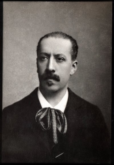 Retrato de Charles Marie Jean Albert Widor (1844-1937), organista francês, compositor e professor. de French Photographer