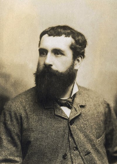 Retrato de Claude Monet (1840-1926), pintor francês. de French Photographer