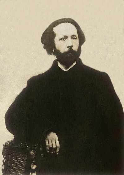 Retrato de Edouard Lalo (1823-1892), compositor francês. Fotografia, final do século XIX, Paris. de French Photographer