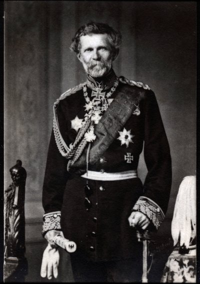 Retrato de Edwin Baron von Manteuffel (1809-1895), marechal-de-campo alemão. de French Photographer
