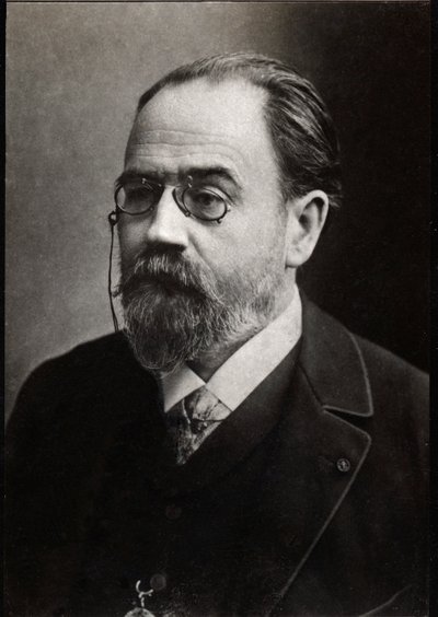 Retrato de Emile Zola (1840-1902) escritor francês. de French Photographer