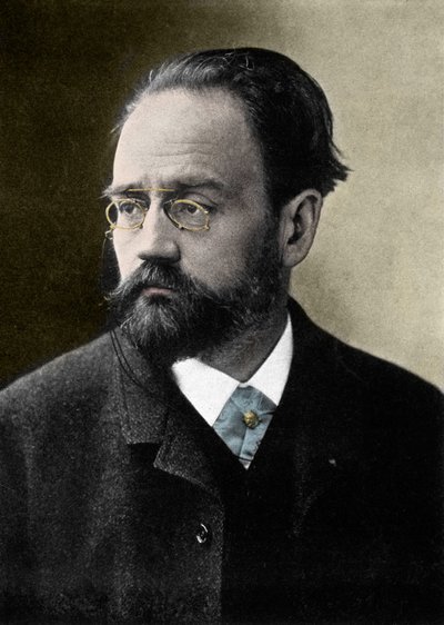 Retrato de Emile Zola (1840-1902) escritor francês. de French Photographer