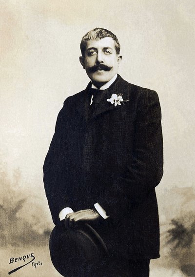 Retrato de Jean Lorrain (1855-1906), escritor francês. de French Photographer