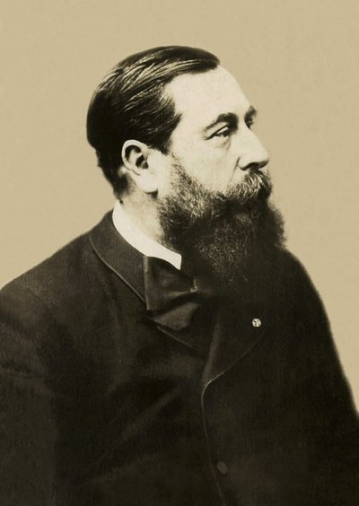 Retrato de Leo Delibes (1836-1891), compositor francês. de French Photographer