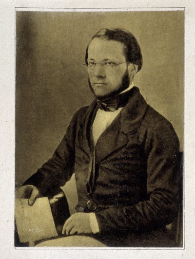 Retrato de Louis Pasteur, em 1852. de French Photographer