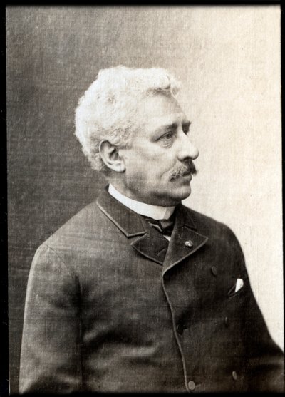 Retrato de Olivier Metra (1830-1889), maestro e compositor francês. de French Photographer