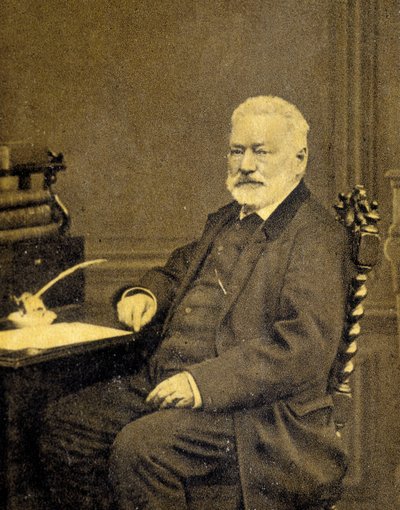 Retrato de Victor Hugo, em 1872. de French Photographer