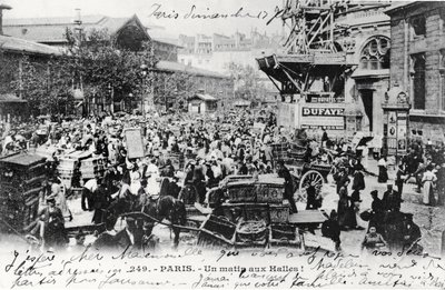 Postal de Les Halles, Paris, antes de 1914 de French Photographer