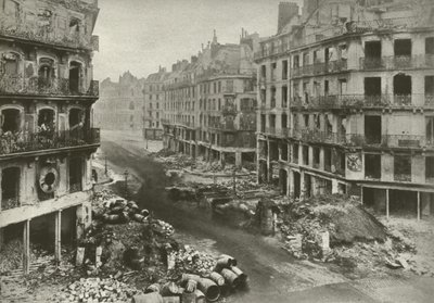 Rue De Rivoli, Paris, após a semana que terminou a Comuna de French Photographer