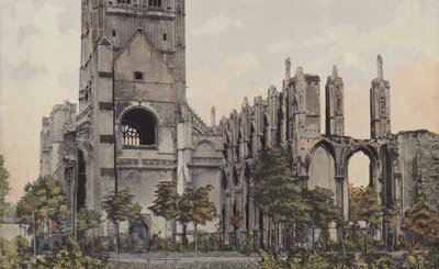 Saint-Omer, ruínas da abadia de Saint-Bertin de French Photographer