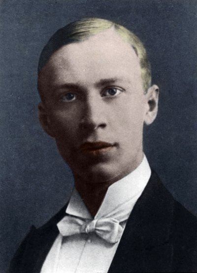 Serge Prokofiev (foto colorida à mão) de French Photographer