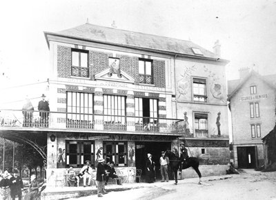 O Hotel Fournaise em Chatou, c.1880 de French Photographer