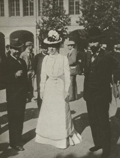 The Lady In White, as provas Dreyfus (foto a p/b) de French Photographer